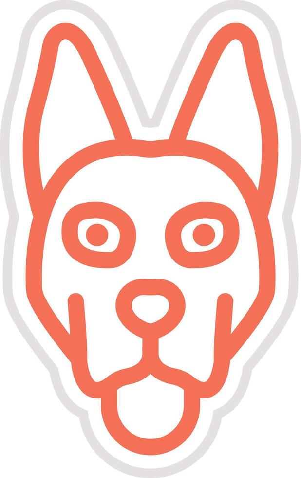 Dog Icon Design Illustration vector