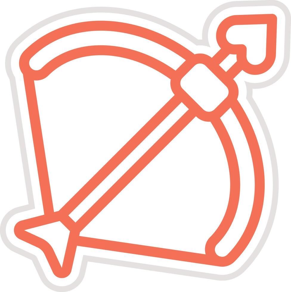 Cupid Arrow Icon Design Illustration vector