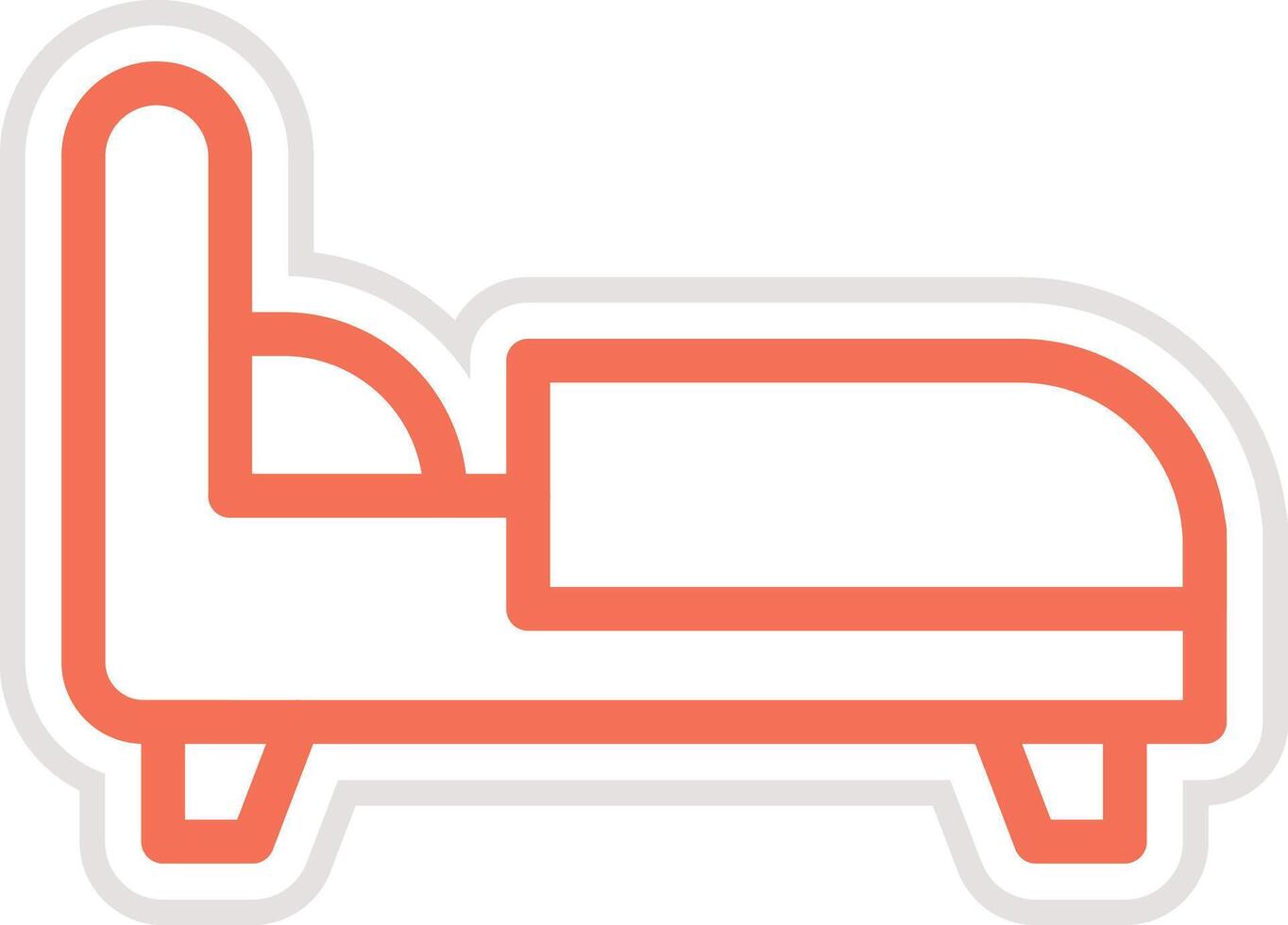 Bed Icon Design Illustration vector