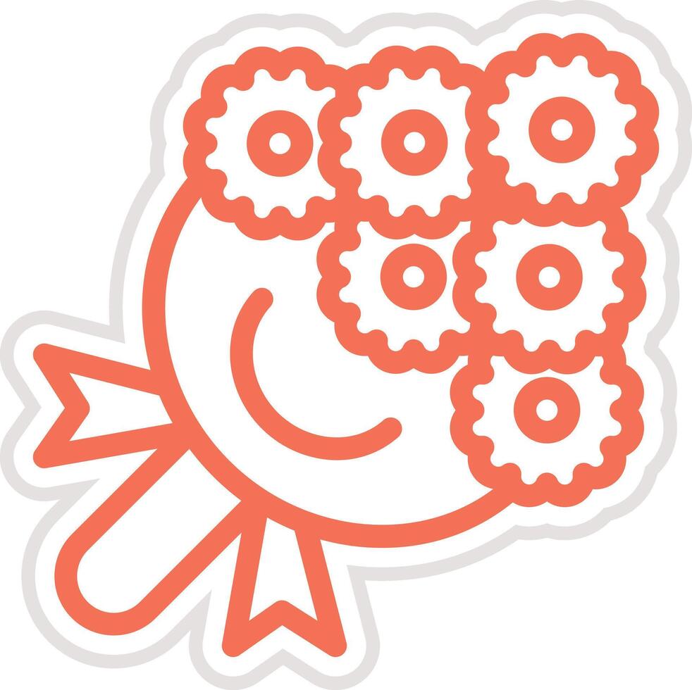 Bouquet Icon Design Illustration vector