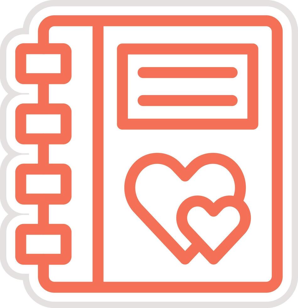 Diary Icon Design Illustration vector