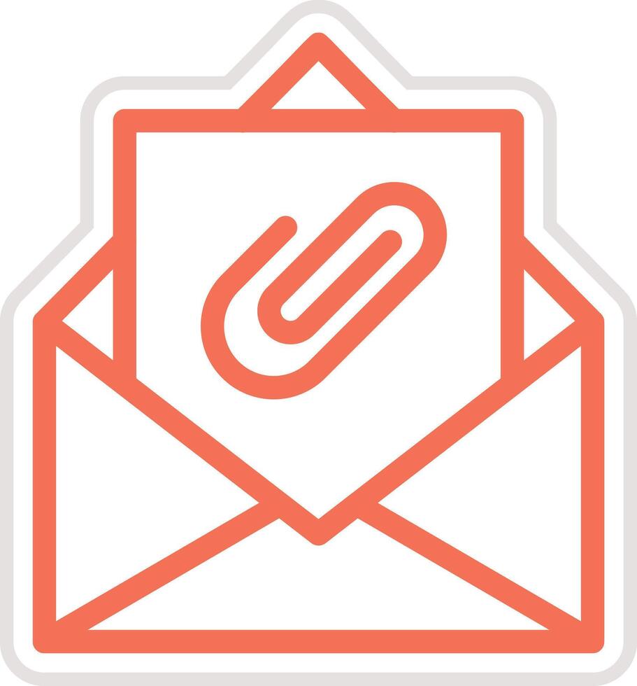 Attached Icon Design Illustration vector