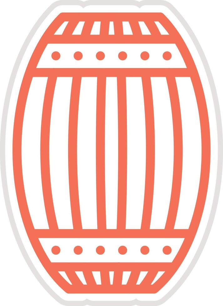 Wooden barrel Icon Design Illustration vector