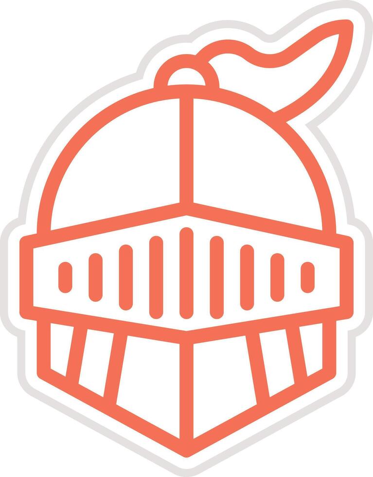 Warrior helmet Icon Design Illustration vector