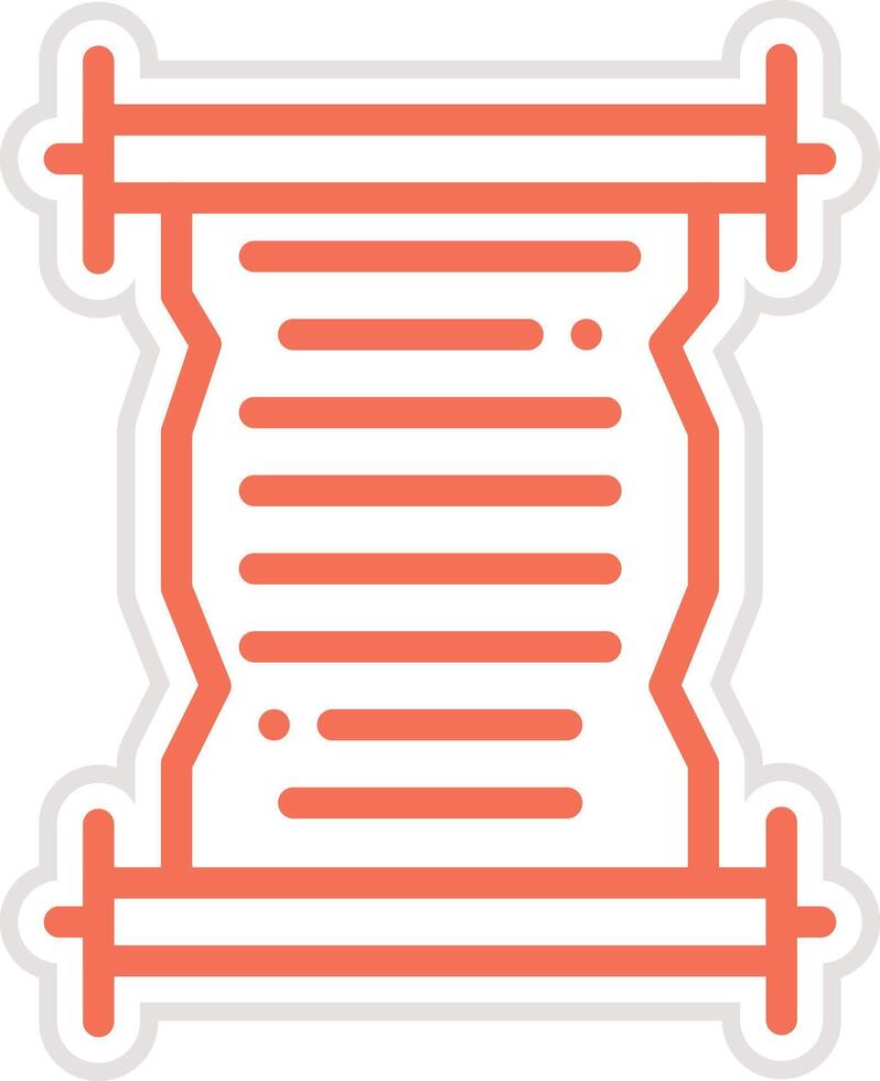 Scroll Icon Design Illustration vector