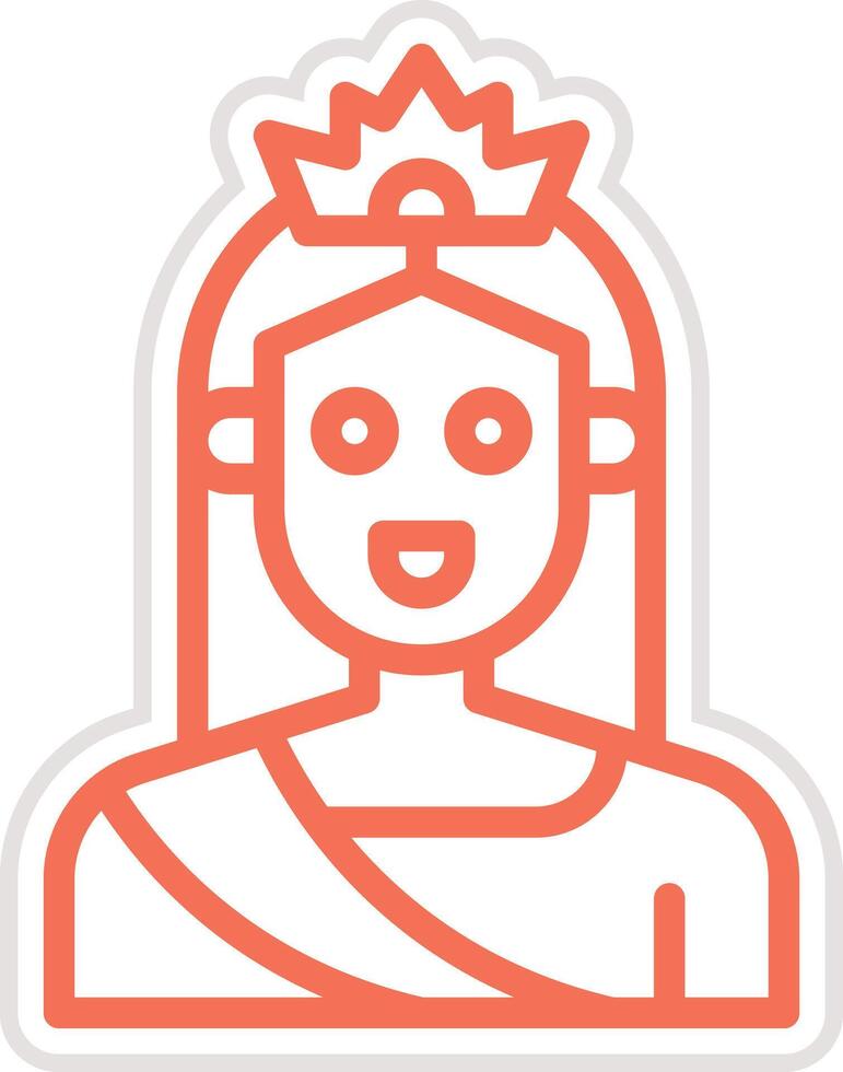 Queen Icon Design Illustration vector