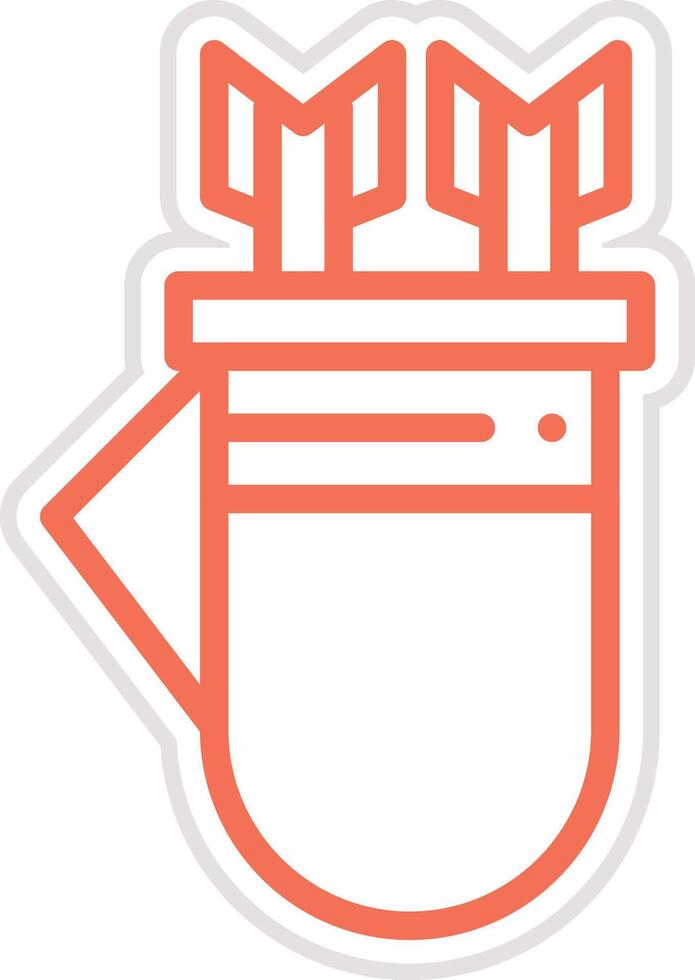 Quiver Icon Design Illustration vector