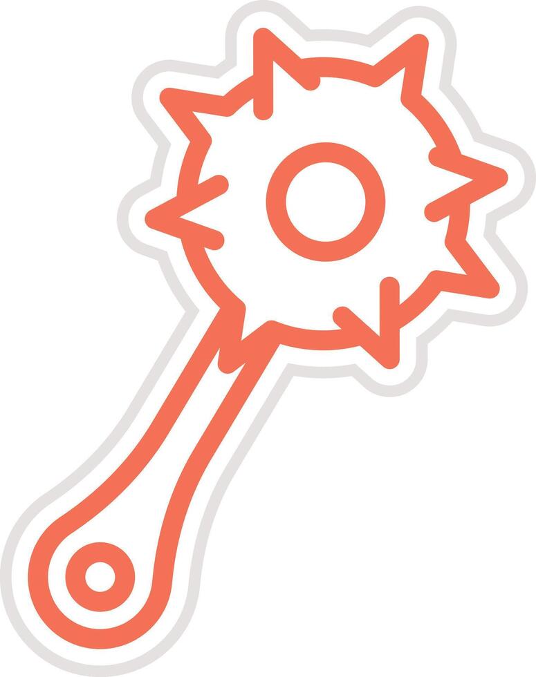 Mace Icon Design Illustration vector