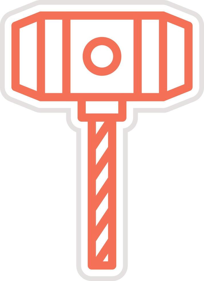 Hammer Icon Design Illustration vector