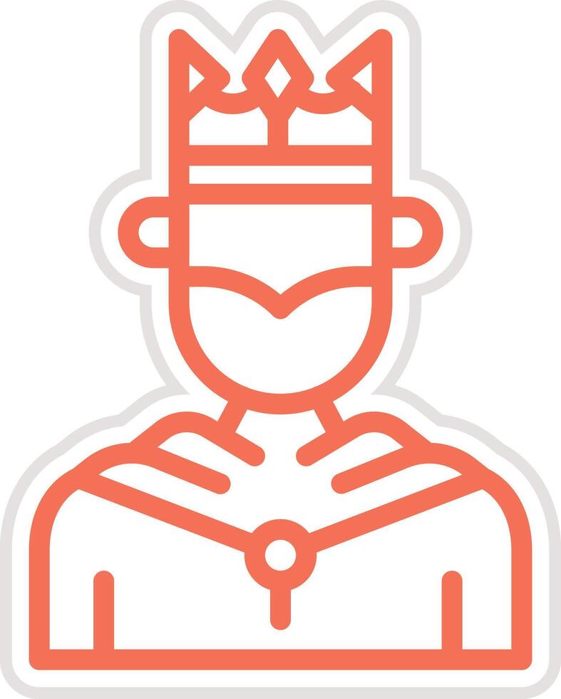 King Icon Design Illustration vector