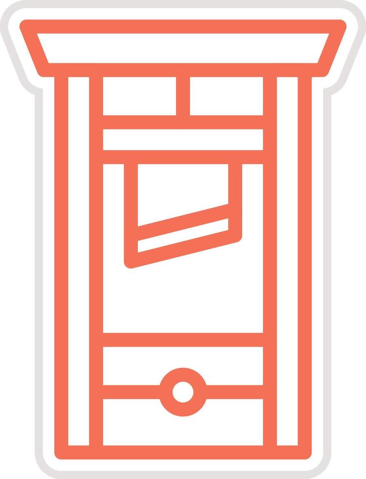 Guillotine Icon Design Illustration vector
