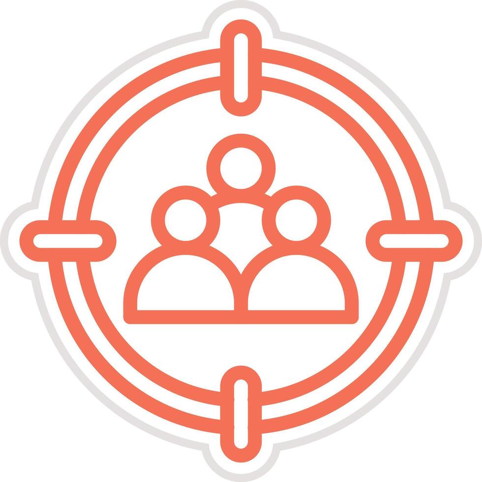 Target Audience Icon Design Illustration vector