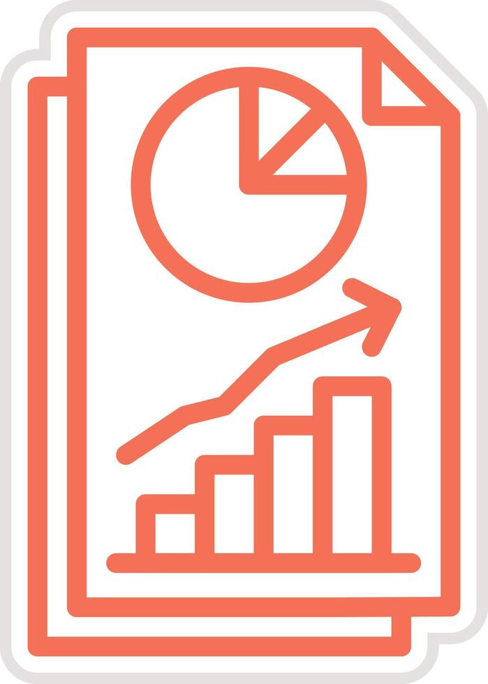 Finance Chart Icon Design Illustration vector