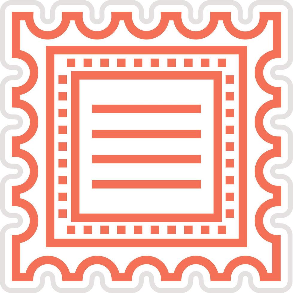 Stamp Icon Design Illustration vector