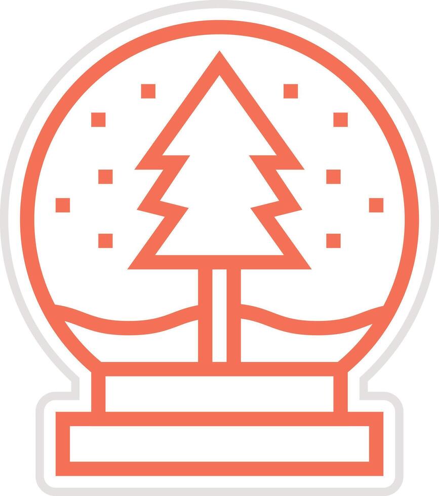 Snow globe Icon Design Illustration vector