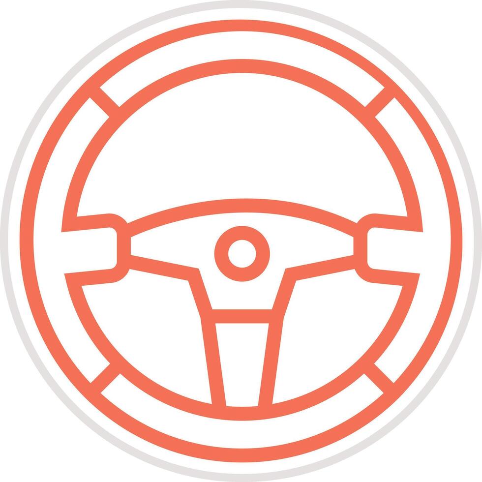 Steering wheel Icon Design Illustration vector