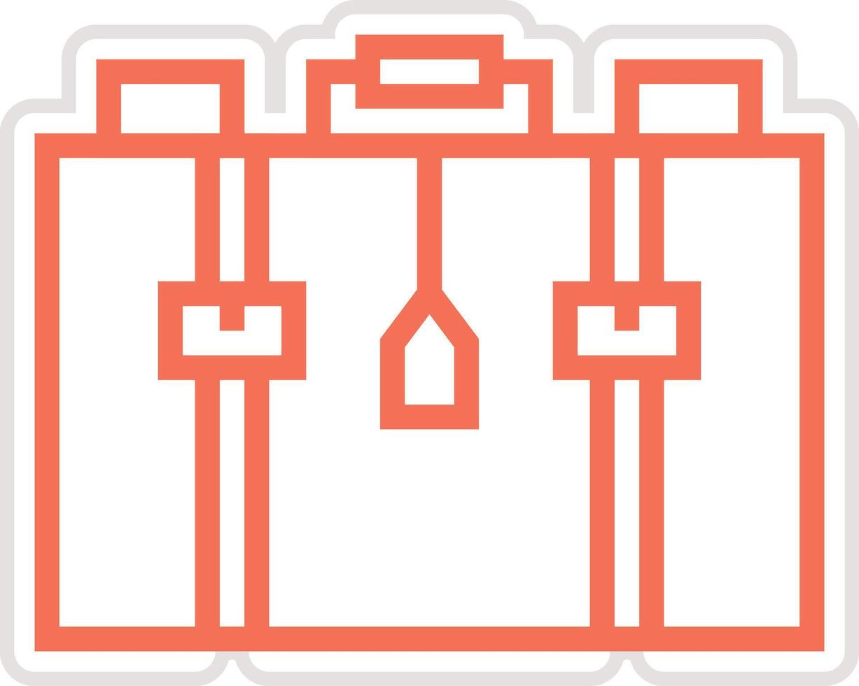 Suitcase Icon Design Illustration vector