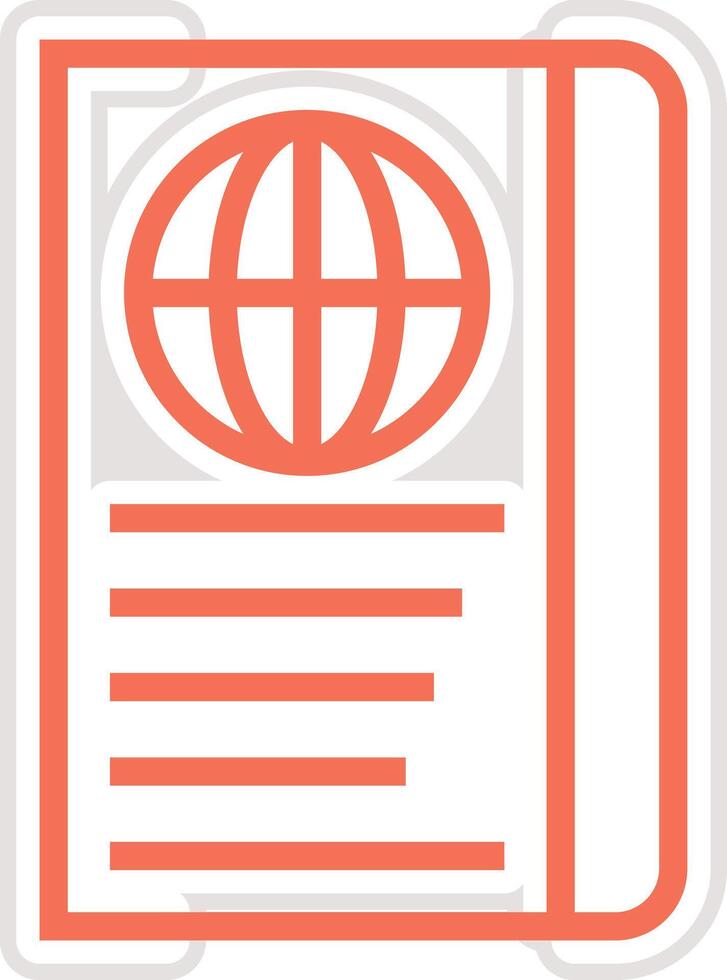 Passport Icon Design Illustration vector