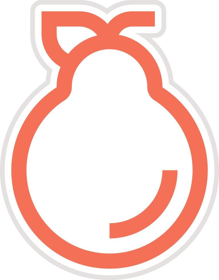 Pear Icon Design Illustration vector