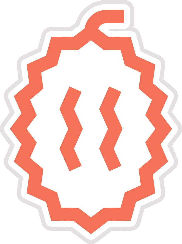 Durian Icon Design Illustration vector