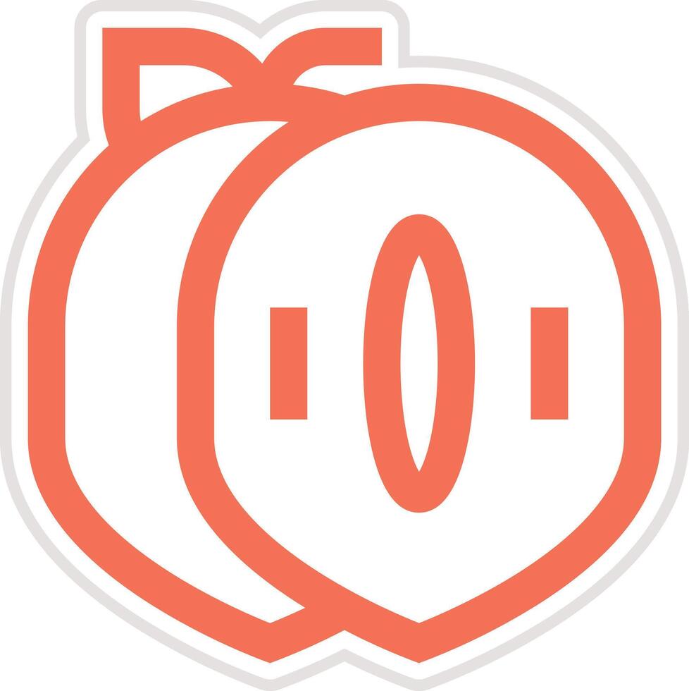 Sapodilla Icon Design Illustration vector