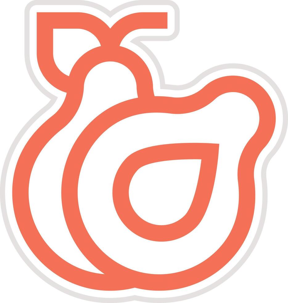 Avocado Icon Design Illustration vector