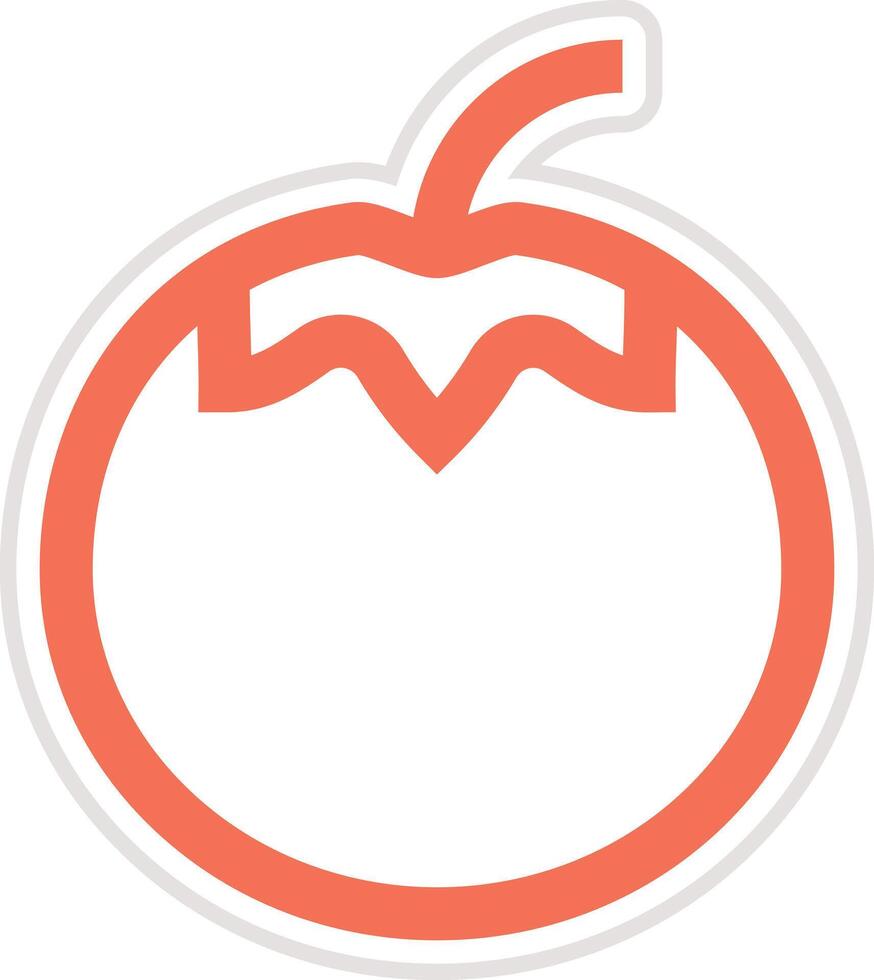 Tomato Icon Design Illustration vector
