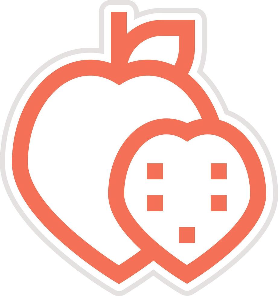 Custard apple Icon Design Illustration vector
