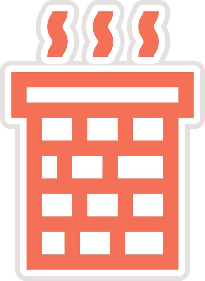Chimneys Icon Design Illustration vector