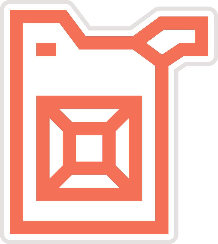 Kerosene Can Icon Design Illustration vector