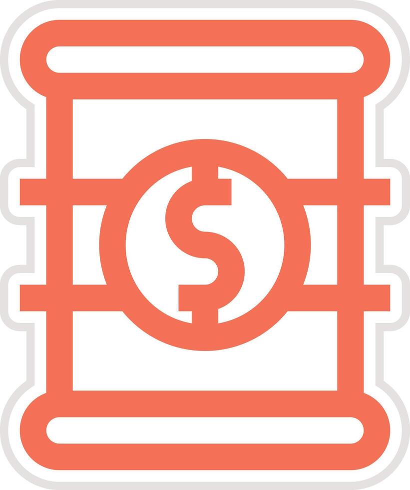 Barrel Price Icon Design Illustration vector