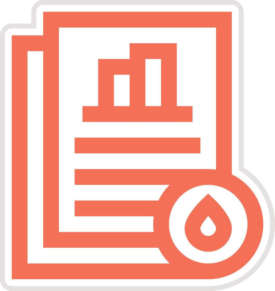 Oil Analytical Report Icon Design Illustration vector