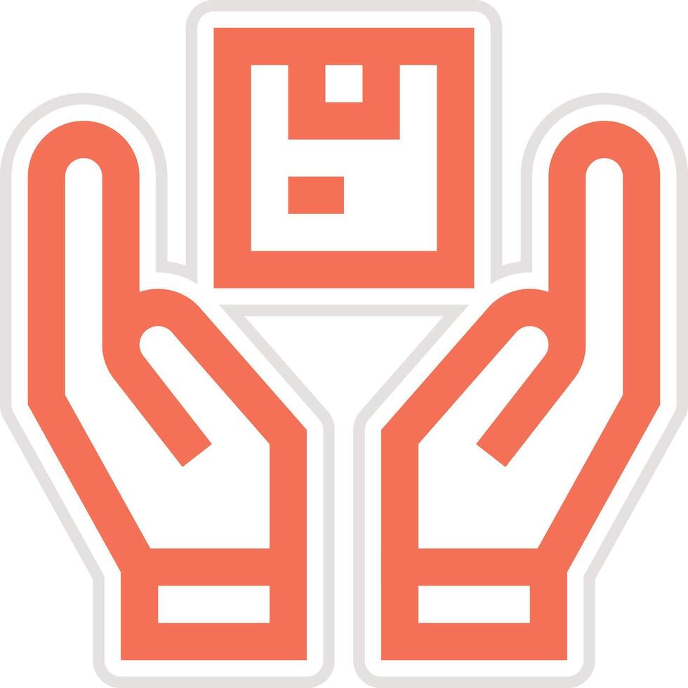 Parcel Handling Icon Design Illustration vector