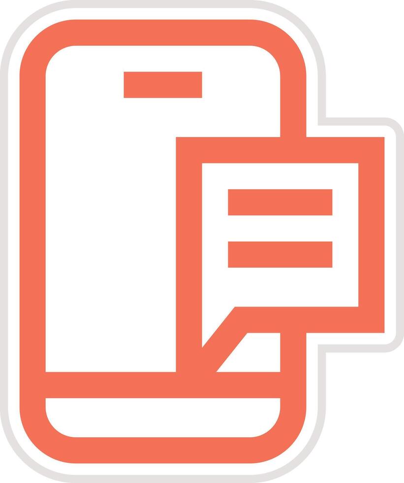 Mobile Message Icon Design Illustration vector