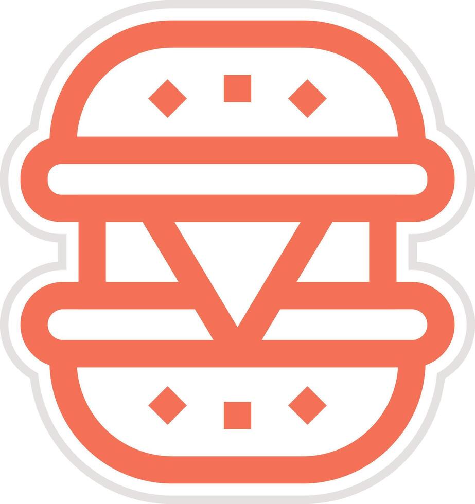 Cheese Burger Icon Design Illustration vector