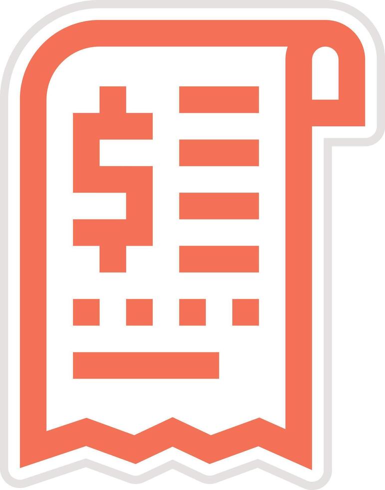 Bill Icon Design Illustration vector