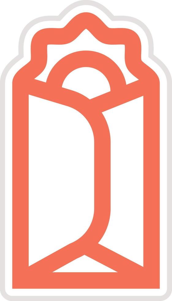 Burrito Icon Design Illustration vector