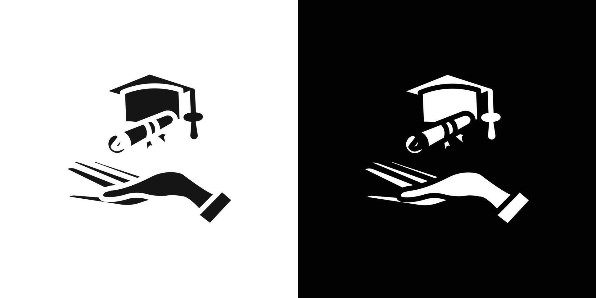 Accessible or free education icon Flat set outline vector