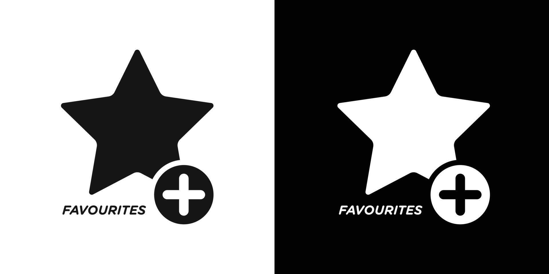 Add to favorite icon Flat set outline vector