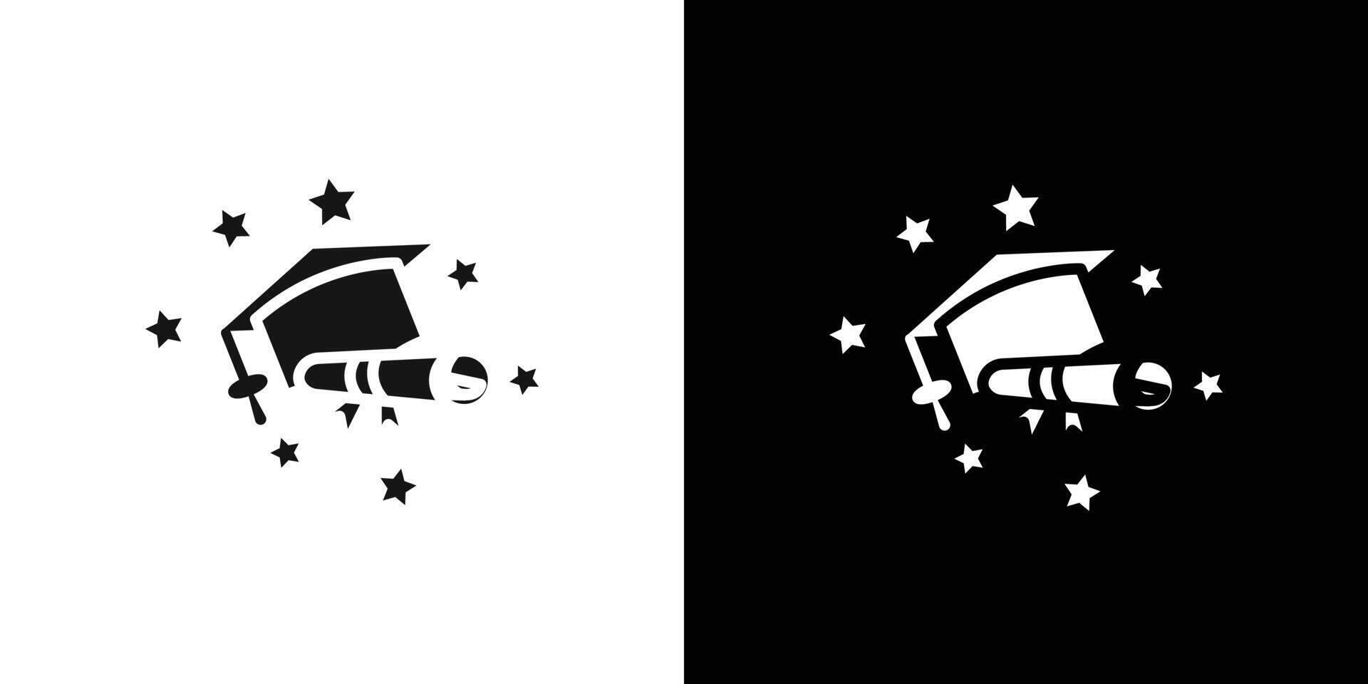 Graduation ceremony icon Flat set outline vector