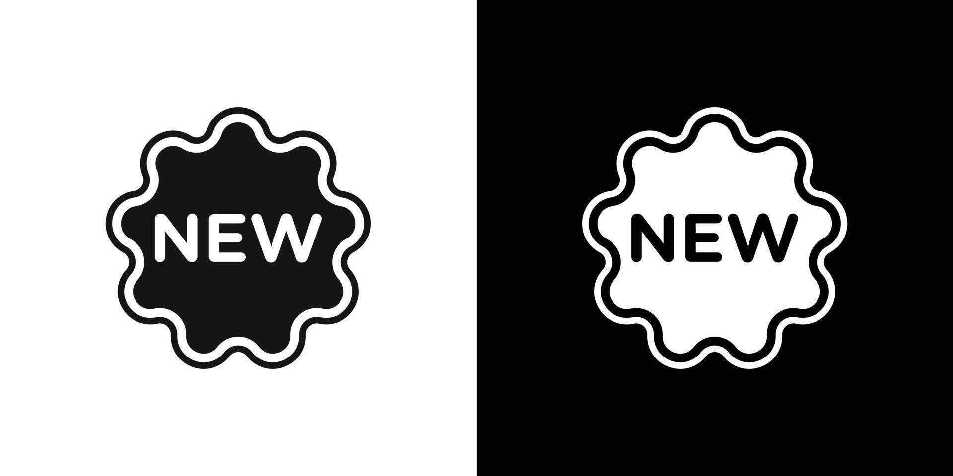 New symbol icon Flat set outline vector