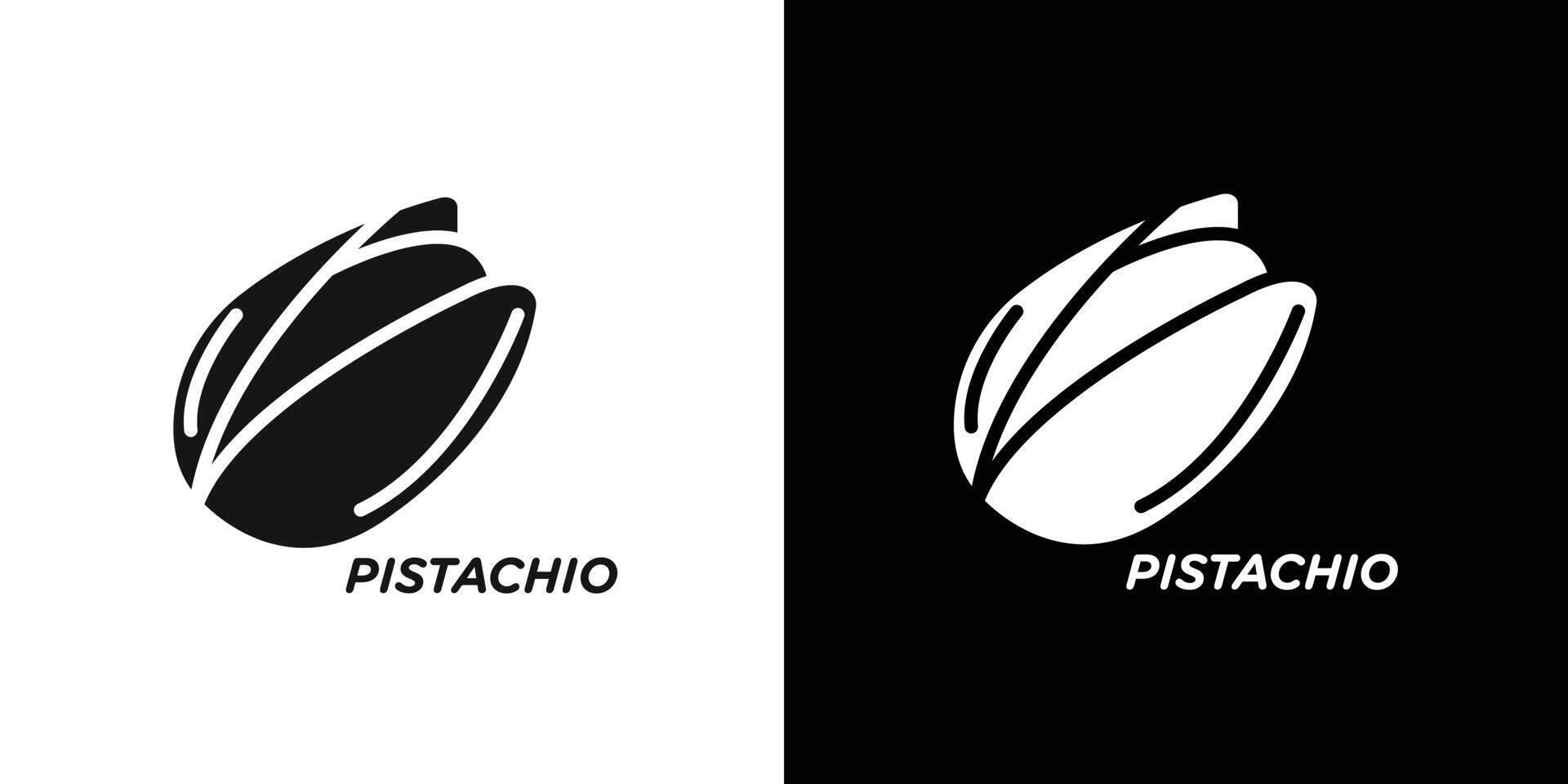 pistachio icon Flat set outline vector