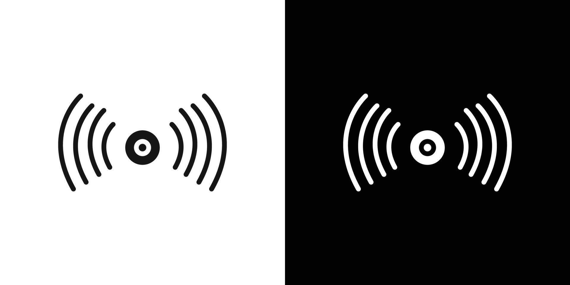 Sensor icon Flat set outline vector