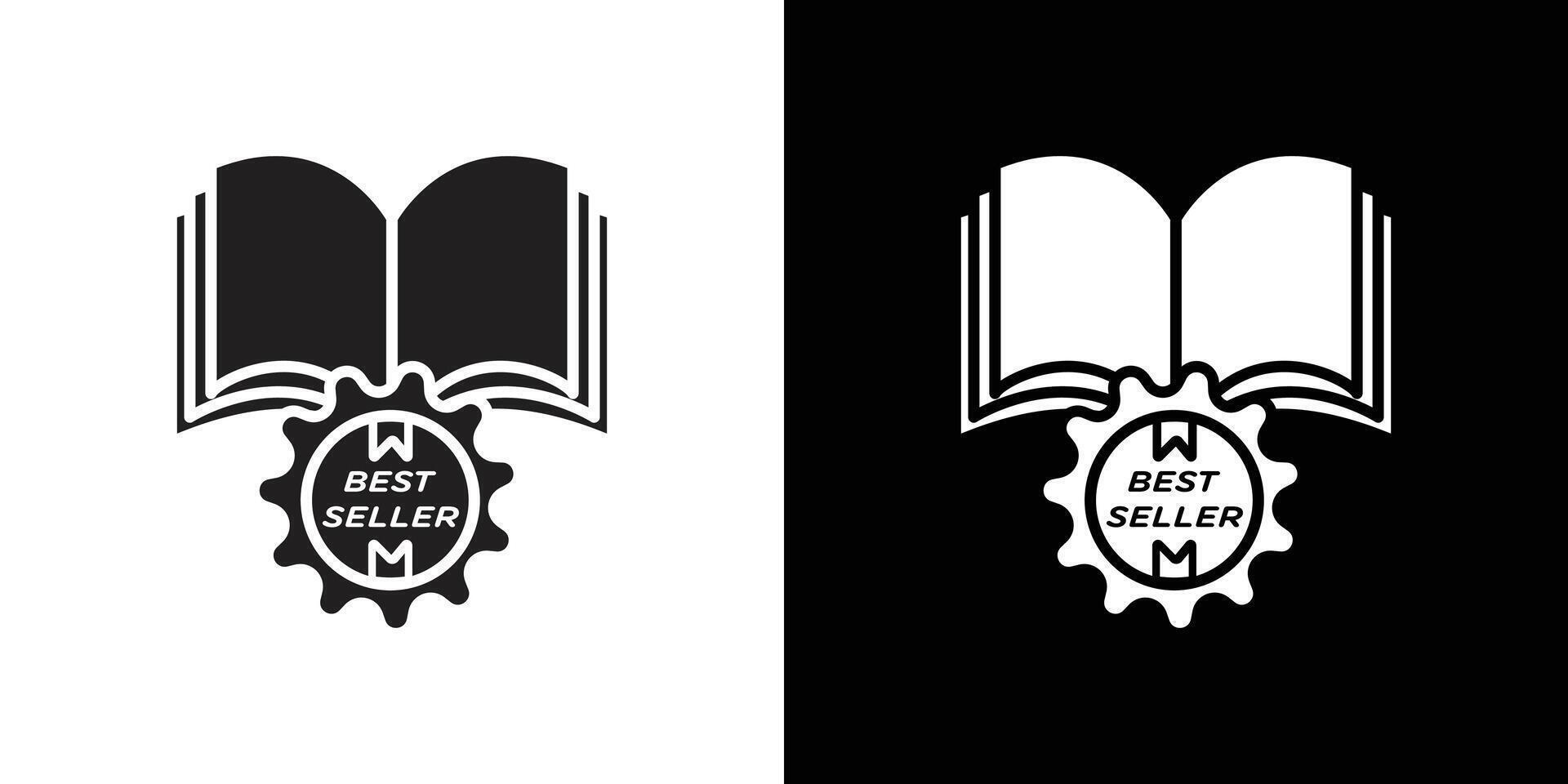 best seller book icon Isolated flat in outline vector