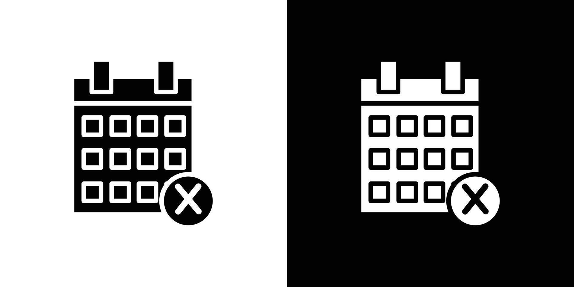 Cancel event icon Isolated flat in outline vector