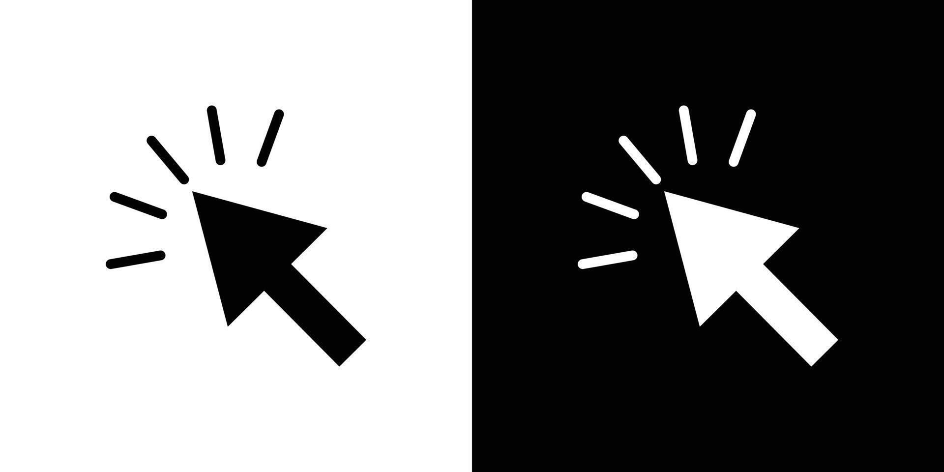 Click icon Isolated flat in outline vector