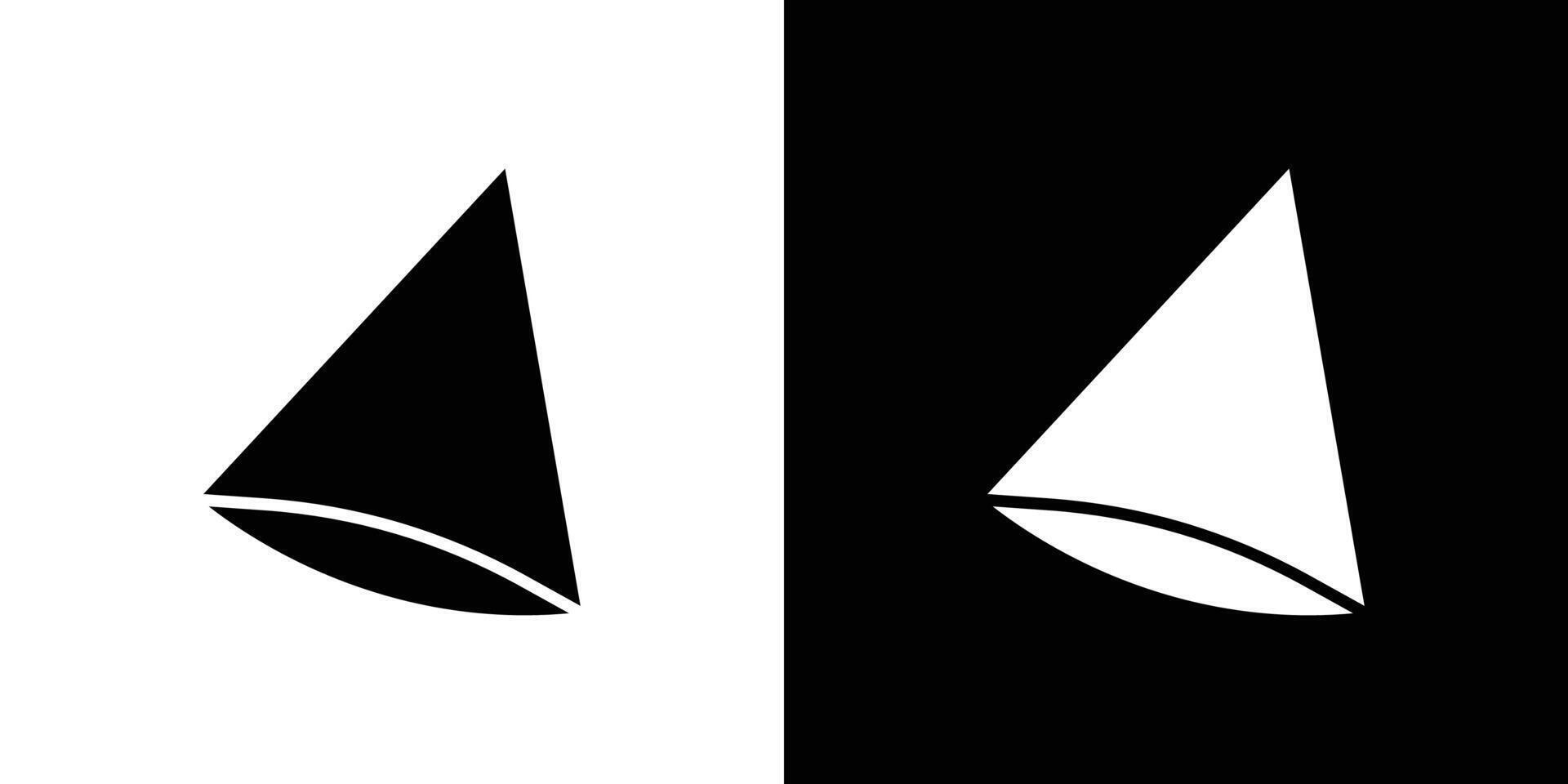 Cone shape 3D icon Isolated flat in outline vector