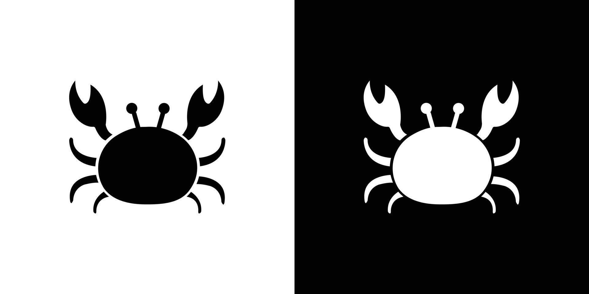 Crabs icon Isolated flat in outline vector