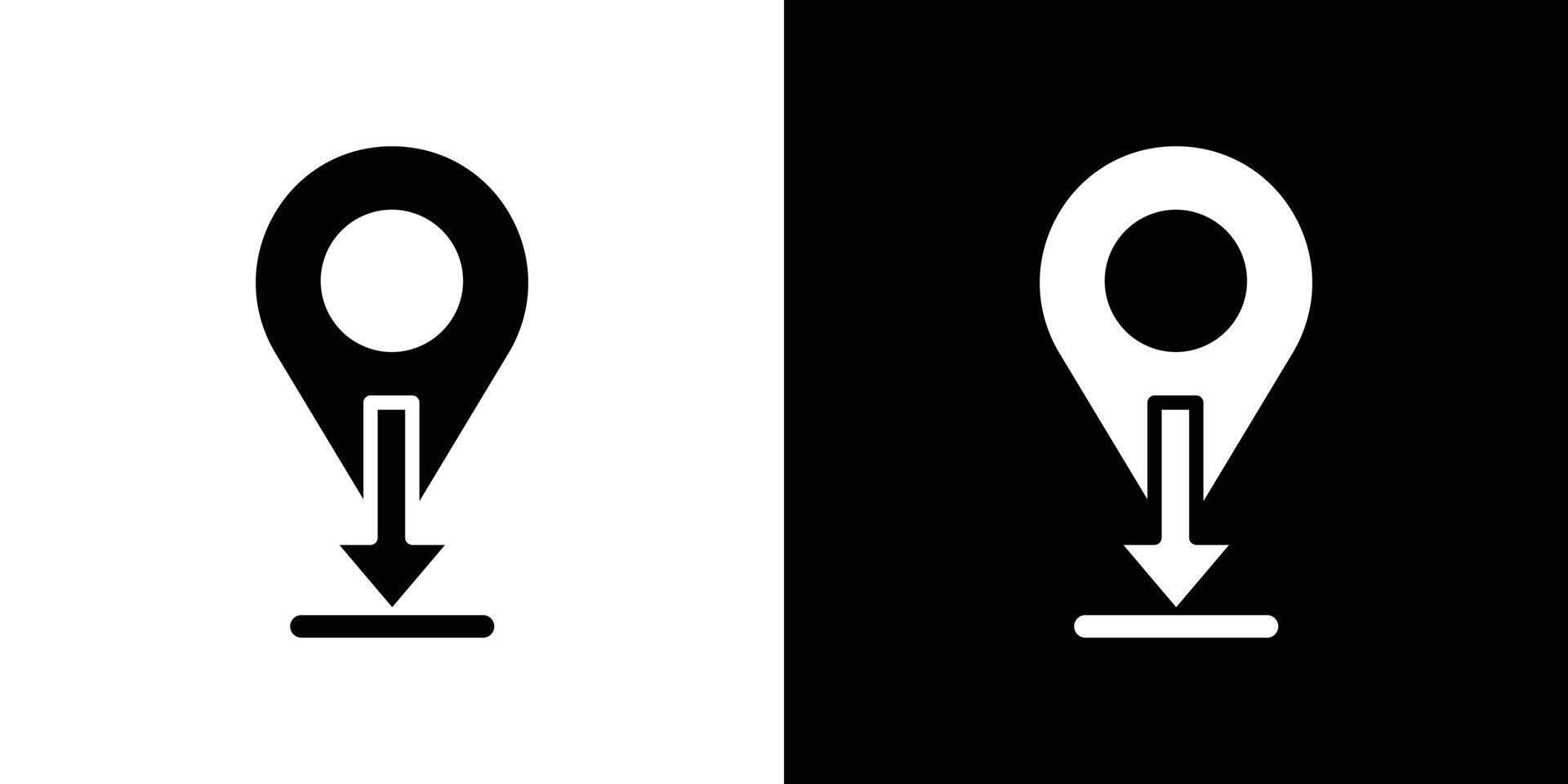 Download GPS map location icon Isolated flat in outline vector