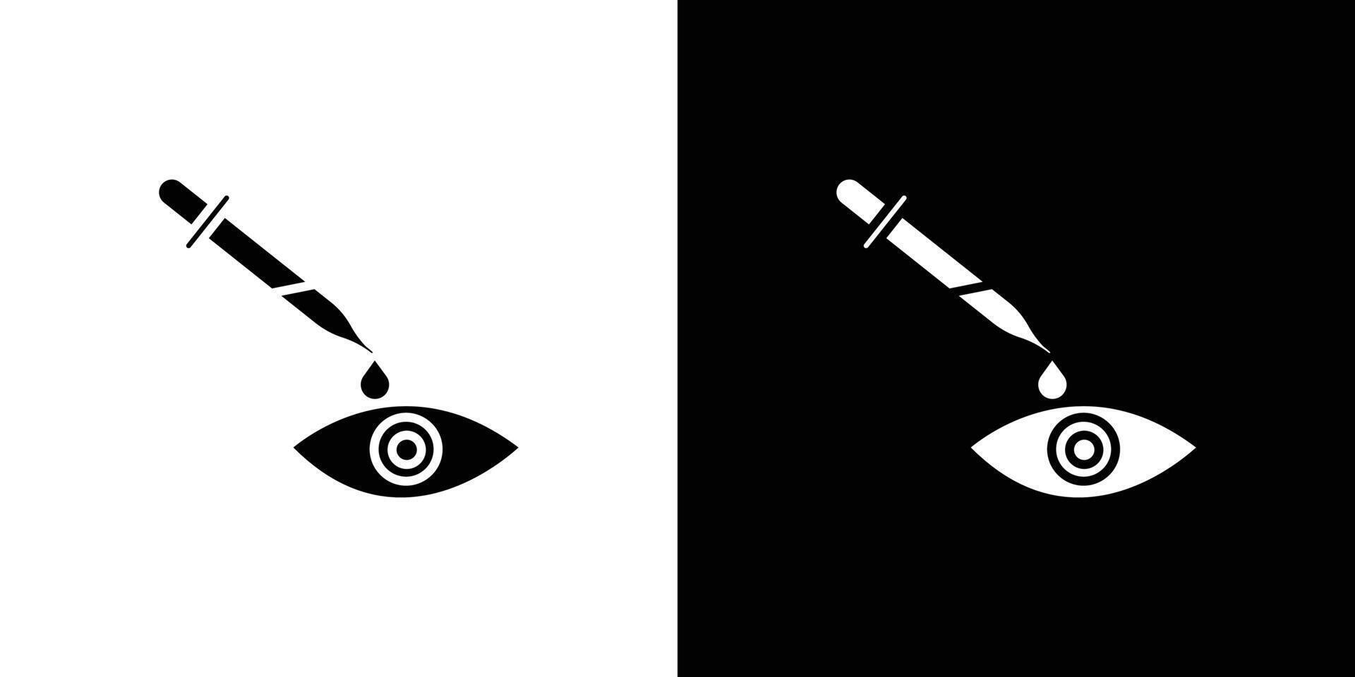 EYE DROP icon Isolated flat in outline vector